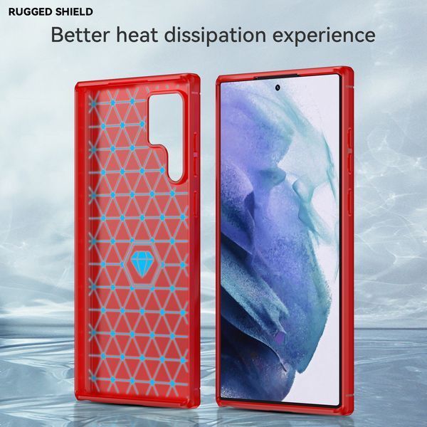 TPU чохол накладка Urban для Samsung Galaxy S22 Ultra / червоний 088356 фото