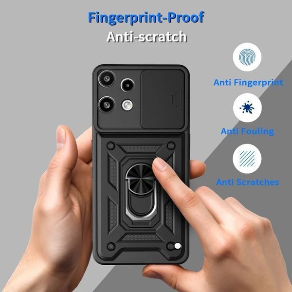 PC + TPU чехол Camshield Armor для Nothing Phone (3a) Lite / черный 100973 фото