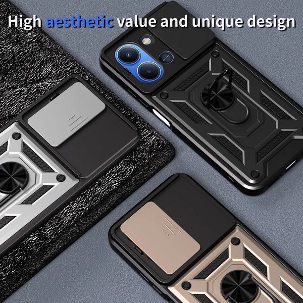 PC + TPU чехол Camshield Armor для Xiaomi Redmi 15C 4G EU (173 x 81 x 8.2 мм) / красный 100327 фото