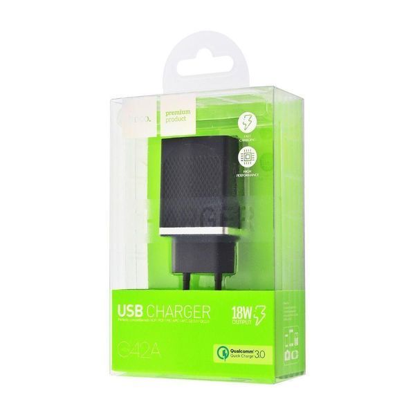 СЗУ Hoco C42A Vast QC3.0 1USB 16893 фото