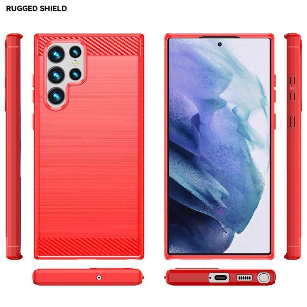 TPU чохол накладка Urban для Samsung Galaxy S22 Ultra / червоний 088356 фото