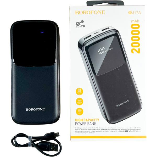 Повербанк Power Bank Borofone BJ17a 20000 mAh черный 086540 фото