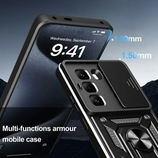 PC + TPU чехол Camshield Armor для Infinix Hot 60i / зеленый 100648 фото