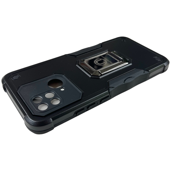 PC + TPU чохол Armor Magnet Ring для Xiaomi Redmi 10C (редмі 10ц) чорний 085609 фото