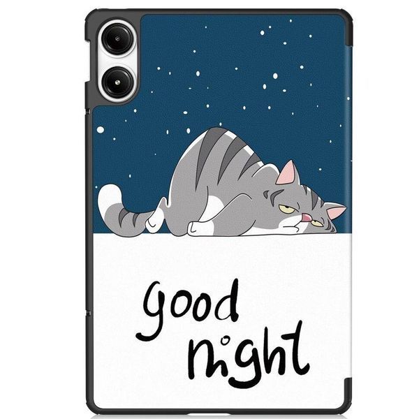 Чехол книжка Crazy Horse на Xiaomi Redmi Pad Pro (12.1") / good night 096592 фото
