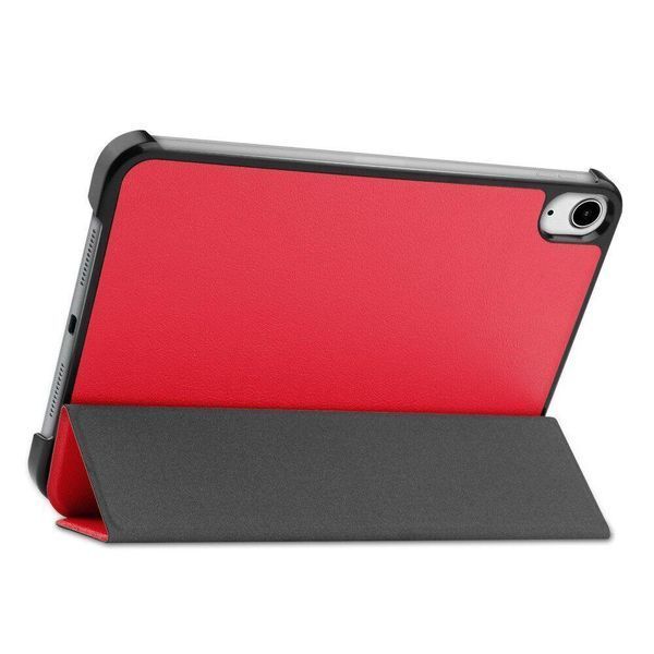 Шкіряний чохол книжка Crazy Horse на планшет iPad Mini 7 2024 (8.3") / червоний 098880 фото
