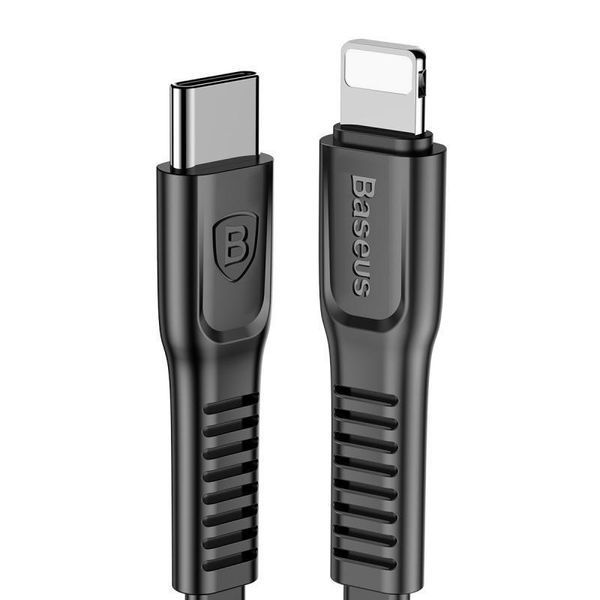 Автомобільна зарядка Baseus Small Screw PD Quick Charger + Cable (Lightning) 36W 1Type-C 1USB чорний 16439 фото