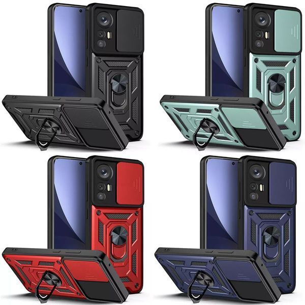 PC + TPU чехол Camshield armor на Xiaomi 12 Lite / красный 087796 фото