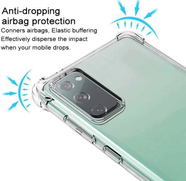 Чохол WXD Силікон протиударний для Samsung Galaxy S21 FE (на самсунг із21 фе) прозорий 085707 фото