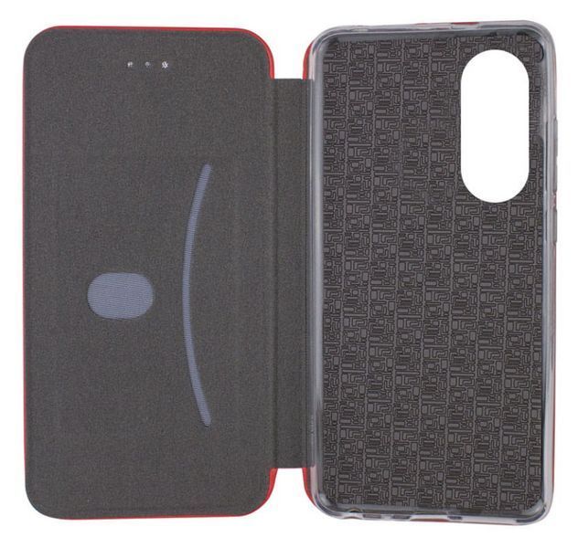 Шкіряний чохол-книжка Elegant book на Oppo A78 (4G) / червоний 201969 фото