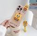 Силиконовый 3D чехол Funny Sponge Bob для iPhone 15 Pro Max / на пудровом фоне (со шнурком) 099440 фото 1