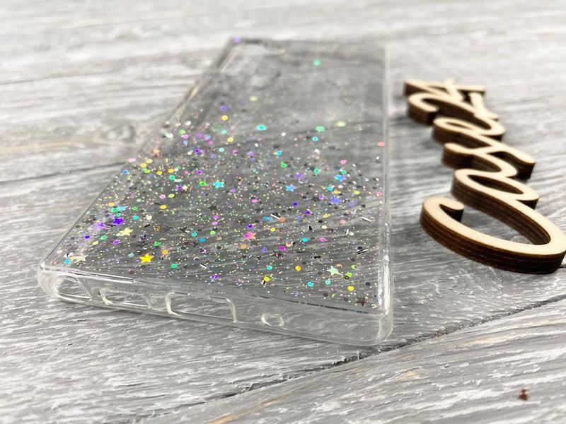 TPU чохол Star Glitter для Samsung Galaxy Note 10 прозорий 83139 фото