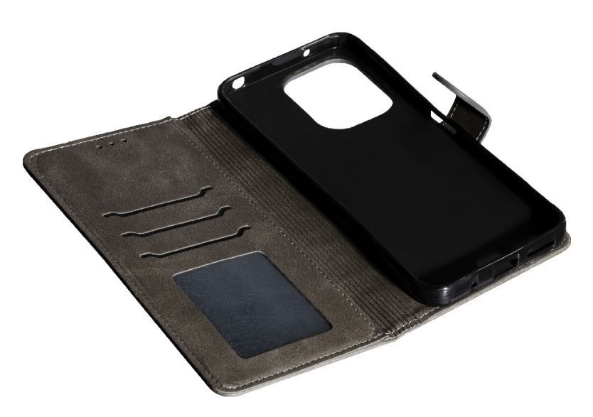 Шкіряний чохол-книжка Business Book на Xiaomi Redmi 13 (4G) / grey 200346 фото