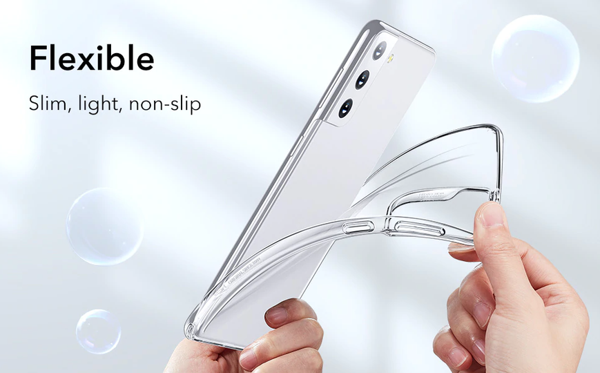 Ультратонкий 0,3 мм чехол для Samsung Galaxy S21 Ultra прозрачный 082701 фото