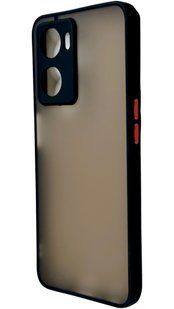 TPU чехол накладка Matte Color Case для OPPO A57 черный 092677 фото