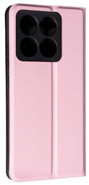Шкіряний чохол книжка Fibra case на Xiaomi 14T / рожевий 201942 фото