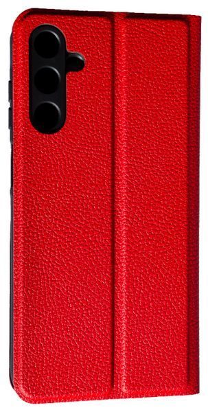 Шкіряний чохол книжка Fibra case на Samsung Galaxy M16 (5G) / червоний 202310 фото