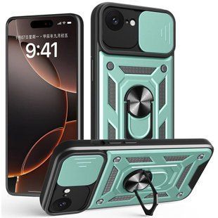 PC + TPU чохол Camshield Armor для iPhone 16e / зелений 099790 фото