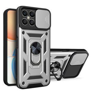 PC + TPU чехол Camshield armor для Honor X8 / серебристый 89468 фото
