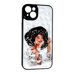 TPU чехол Prisma Ladies на iPhone 14 Plus (на айфон 14 плюс) Girl in a hat 086699 фото
