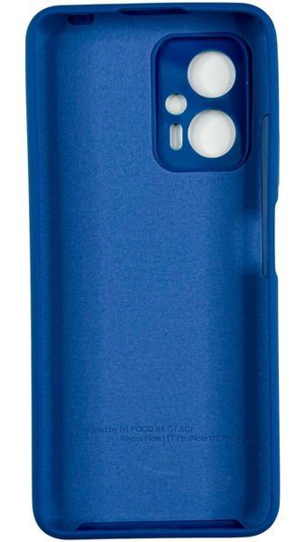Чохол силіконовий Soft touch для Poco X4 GT (на поко х4 жт) синій 087696 фото
