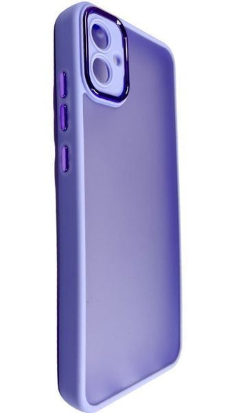 TPU чохол Luxury Metal Lens на Samsung Galaxy A04E (на самсунг а04) фіалковий 087646 фото