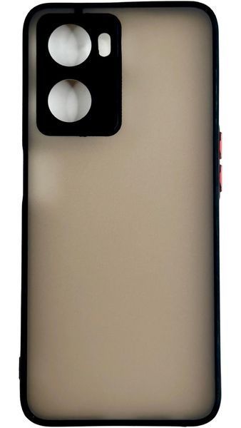 TPU чехол накладка Matte Color Case для OPPO A57 черный 092677 фото