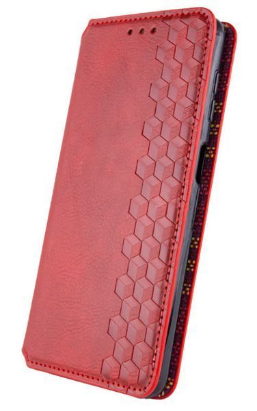 Шкіряний чохол книжка Cubic для Xiaomi Redmi Note 13 Pro Plus (5G) / червоний 201299 фото