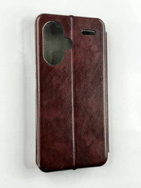 Чохол книжка Perforation book для Xiaomi Redmi Note 13 Pro Plus 5G темно-коричневий 095854 фото