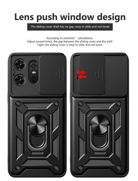 PC + TPU чохол Camshield Armor для Motorola Edge 50 Pro / зелений 096862 фото