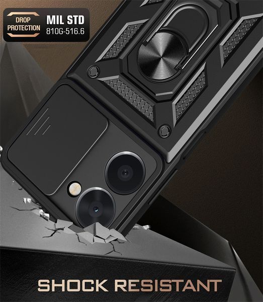 PC + TPU чехол Camshield armor для Realme C33 / красный 089417 фото