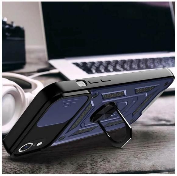 PC + TPU чохол Camshield armor для iPhone XR синій 097076 фото