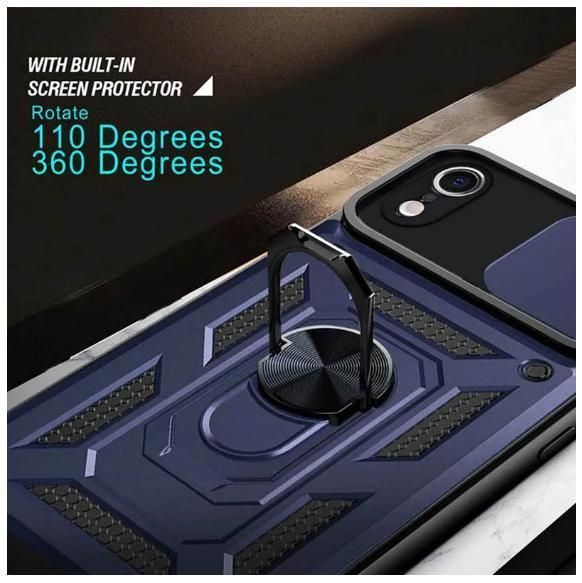 PC + TPU чохол Camshield armor для iPhone XR синій 097076 фото
