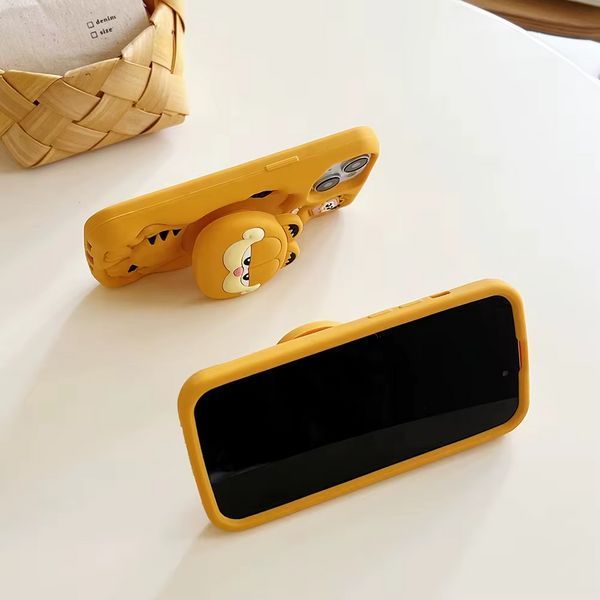 Гумовий 3D чохол для iPhone 15 / Garfield 098658 фото