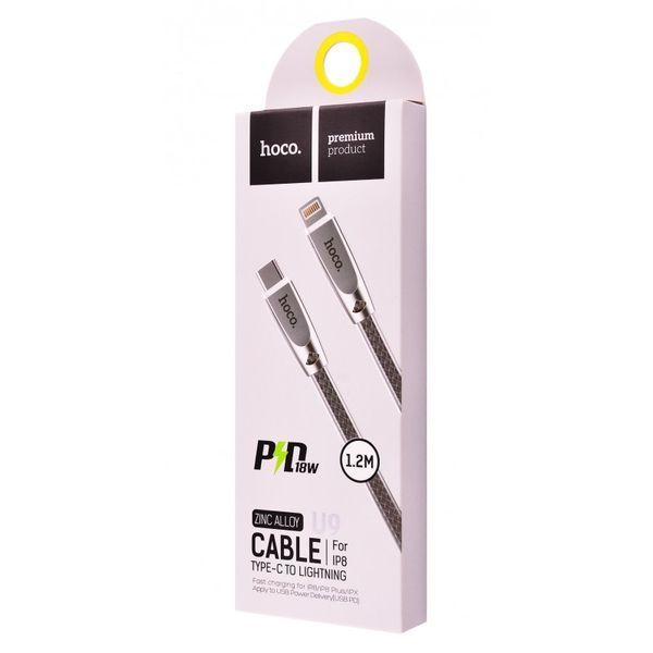 Hoco U9 Quick Charging Lightning to Type-C Cable (2 цвета) 16671 фото