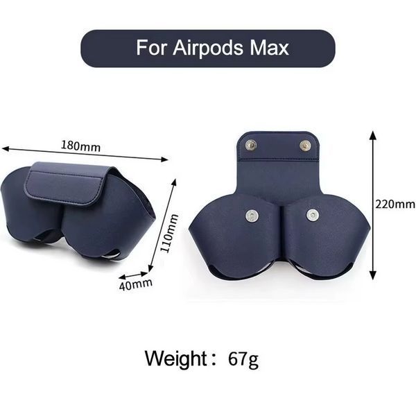 Чехол-футляр на наушники AirPods Max / синий 098833 фото