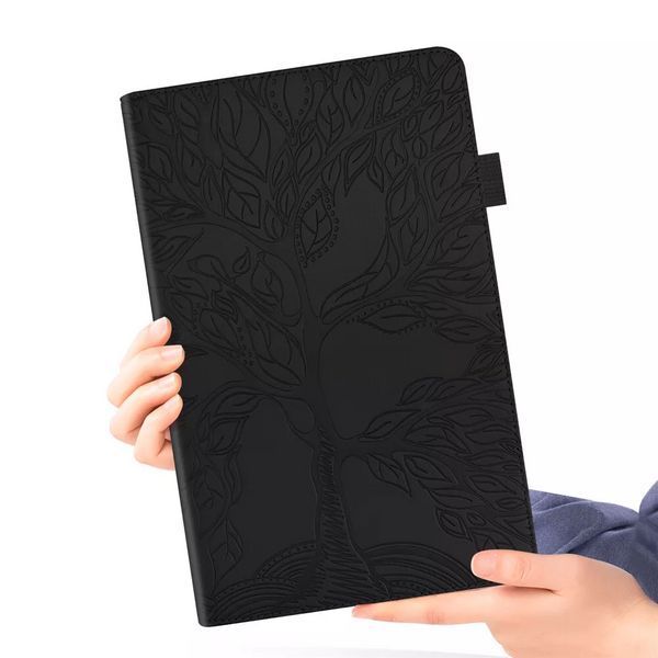 Чохол-книжка Wood Book на планшет Samsung Galaxy Tab A9 Plus (11") / чорний 098691 фото