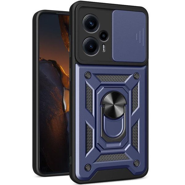 PC + TPU чохол Camshield armor для Xiaomi Redmi Note 12 Turbo / синій 091370 фото