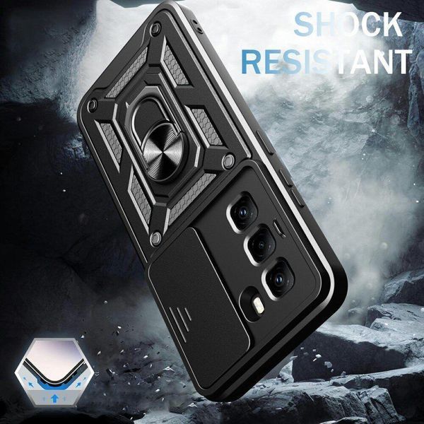 PC + TPU чохол Camshield Armor для Infinix Hot 60i / срібний 100649 фото