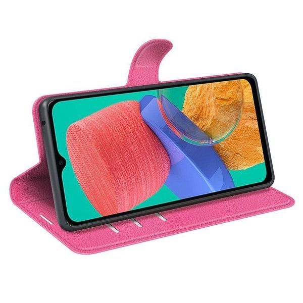 Чохол книжка Lichee для Samsung Galaxy M33 малиновий 089869 фото