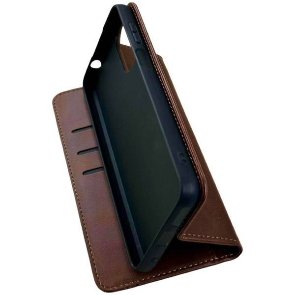 Чохол книжка Amsterdam для Motorola E32S коричневий 91170 фото