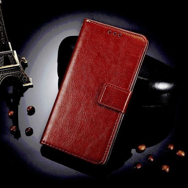 Чехол книжка Book case для ZTE Blade V50 Vita коричневый 094880 фото