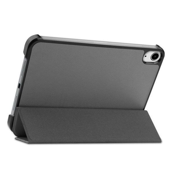 Кожаный чехол книжка Crazy Horse на планшет iPad Mini 7 2024 (8.3") / серый 098881 фото