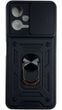 PC + TPU чохол Camshield armor для Poco X5 5G / чорний 087641 фото