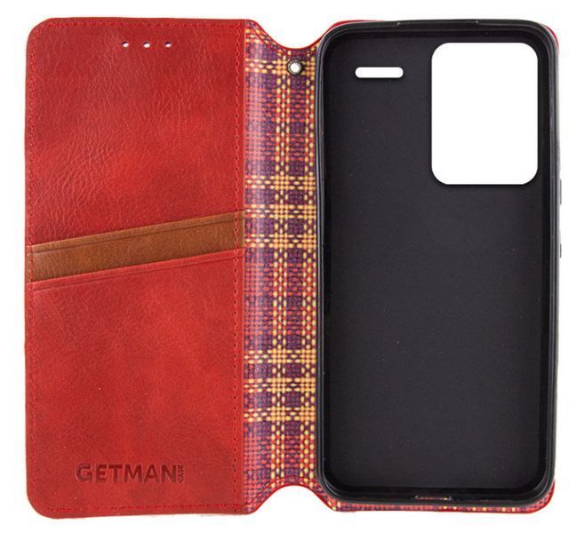 Шкіряний чохол книжка Cubic для Xiaomi Redmi Note 13 Pro Plus (5G) / червоний 201299 фото