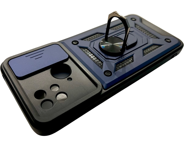 PC + TPU чохол Camshield armor на Poco C40 / синій 086196 фото