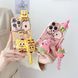 Силіконовий 3D чохол Funny Patrick для iPhone 15 Pro Max / на пудровому тлі (зі шнурком) 099441 фото 6