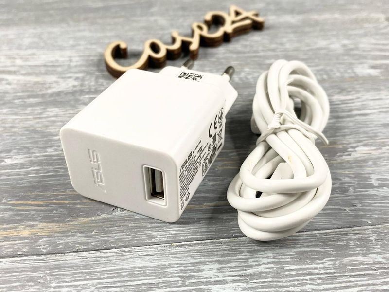 СЗП Asus з кабелем microUSB 1 м білий 83939 фото
