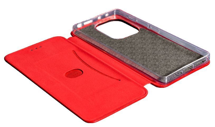Шкіряний чохол книжка New Book case на Xiaomi Redmi Note 13 Pro (4G) / червоний 096005 фото