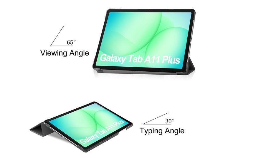 Чохол книжка Crazy Horse для Samsung Galaxy Tab A11 Plus (11") / чорний 204103 фото